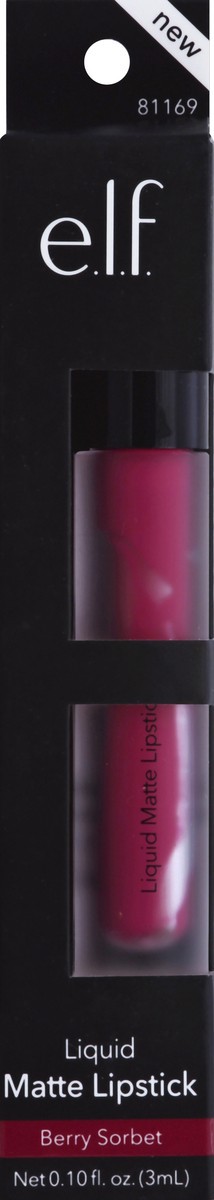 slide 4 of 4, e.l.f. Liquid Matte Lipstick Berry Sorbet, 1 ct