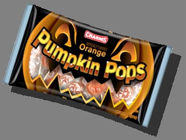 slide 1 of 1, Charms Orange Pumpkin Pops, 11 oz