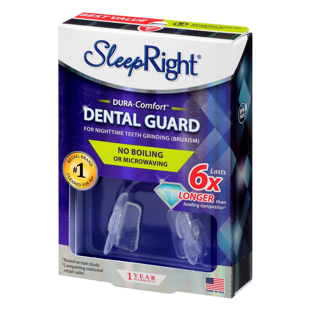 slide 4 of 11, SleepRight Dura-Comfort Dental Guard 1 ea, 1 ct