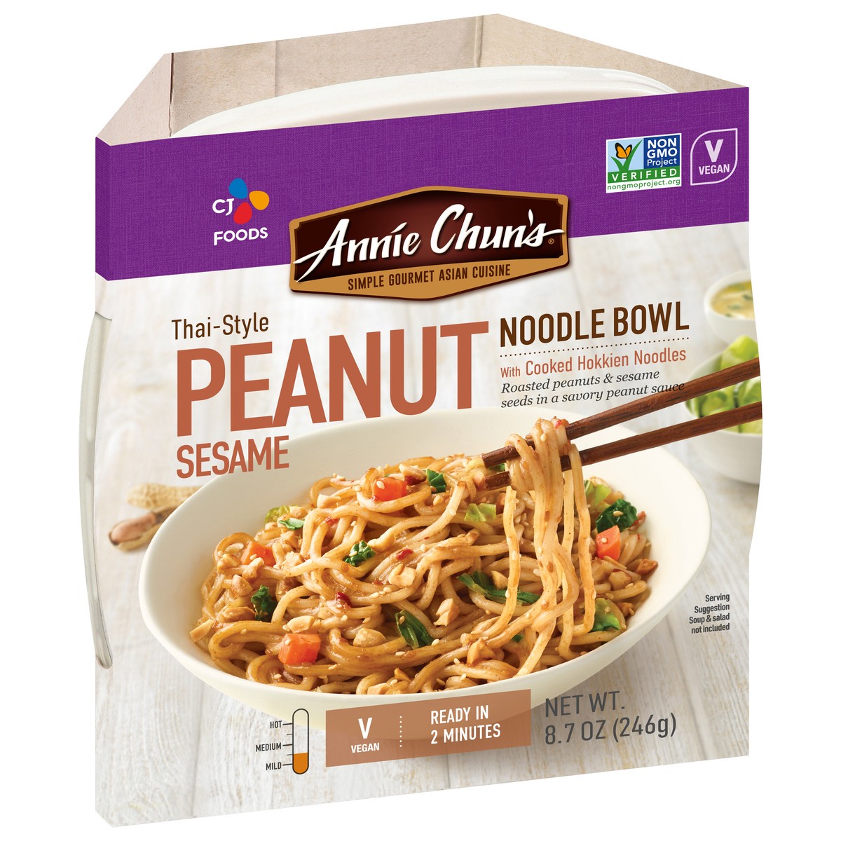 slide 6 of 9, Annie Chun's Thai Style Peanut Sesame Noodle Bowl, 8.7 oz