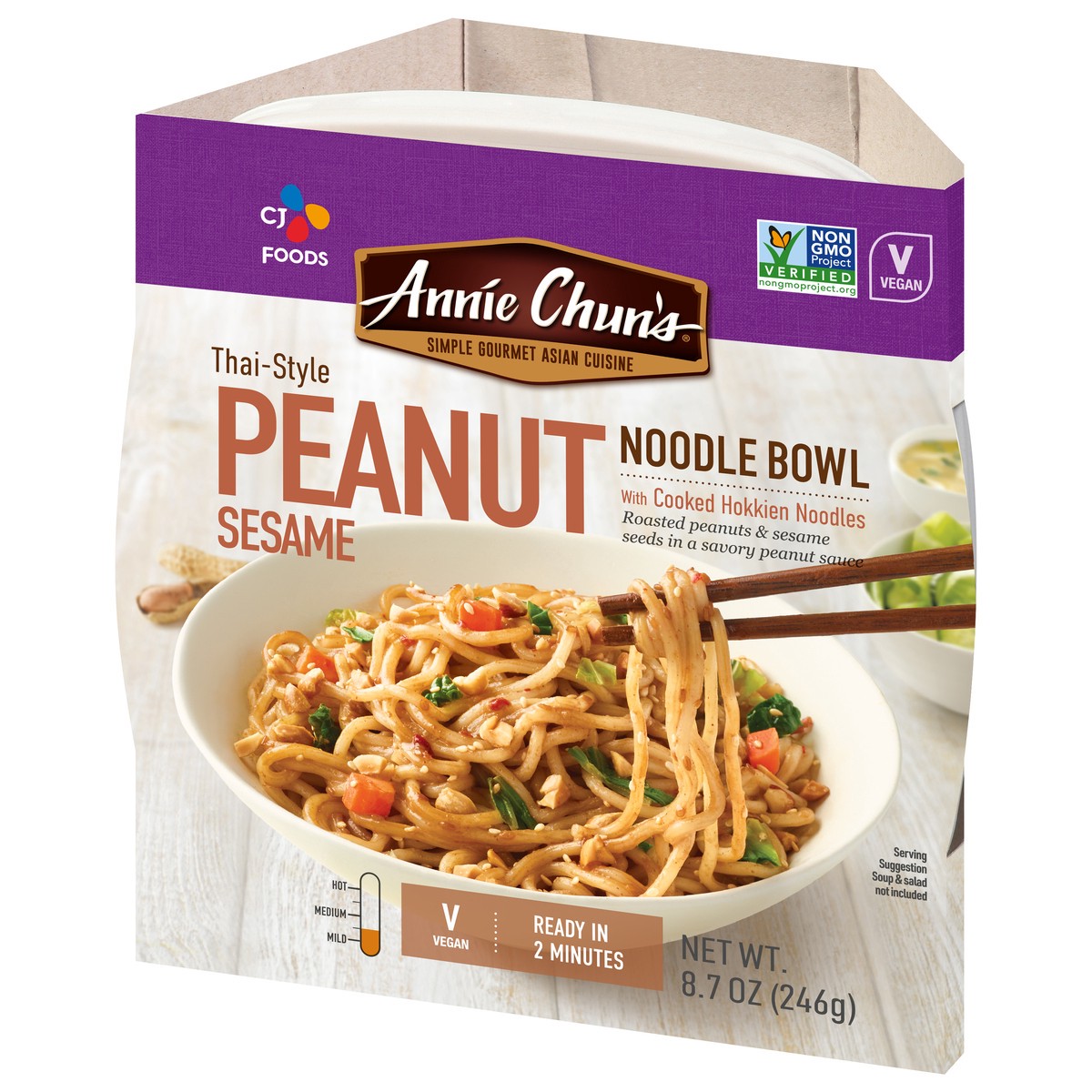 slide 4 of 9, Annie Chun's Thai Style Peanut Sesame Noodle Bowl, 8.7 oz