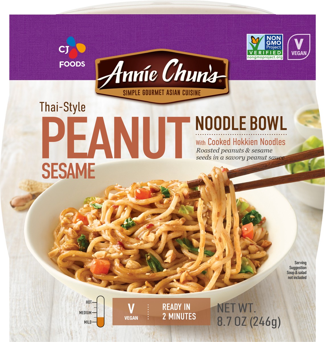 slide 9 of 9, Annie Chun's Thai Style Peanut Sesame Noodle Bowl, 8.7 oz