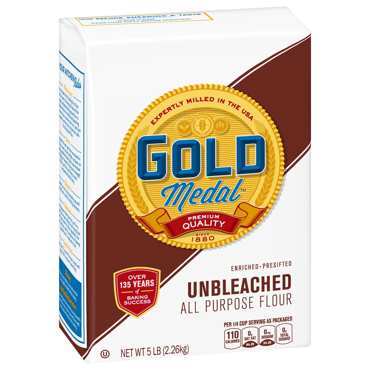 slide 6 of 9, Gold Medal Unbleached All Purpose Flour, 5 lb., 5 lb