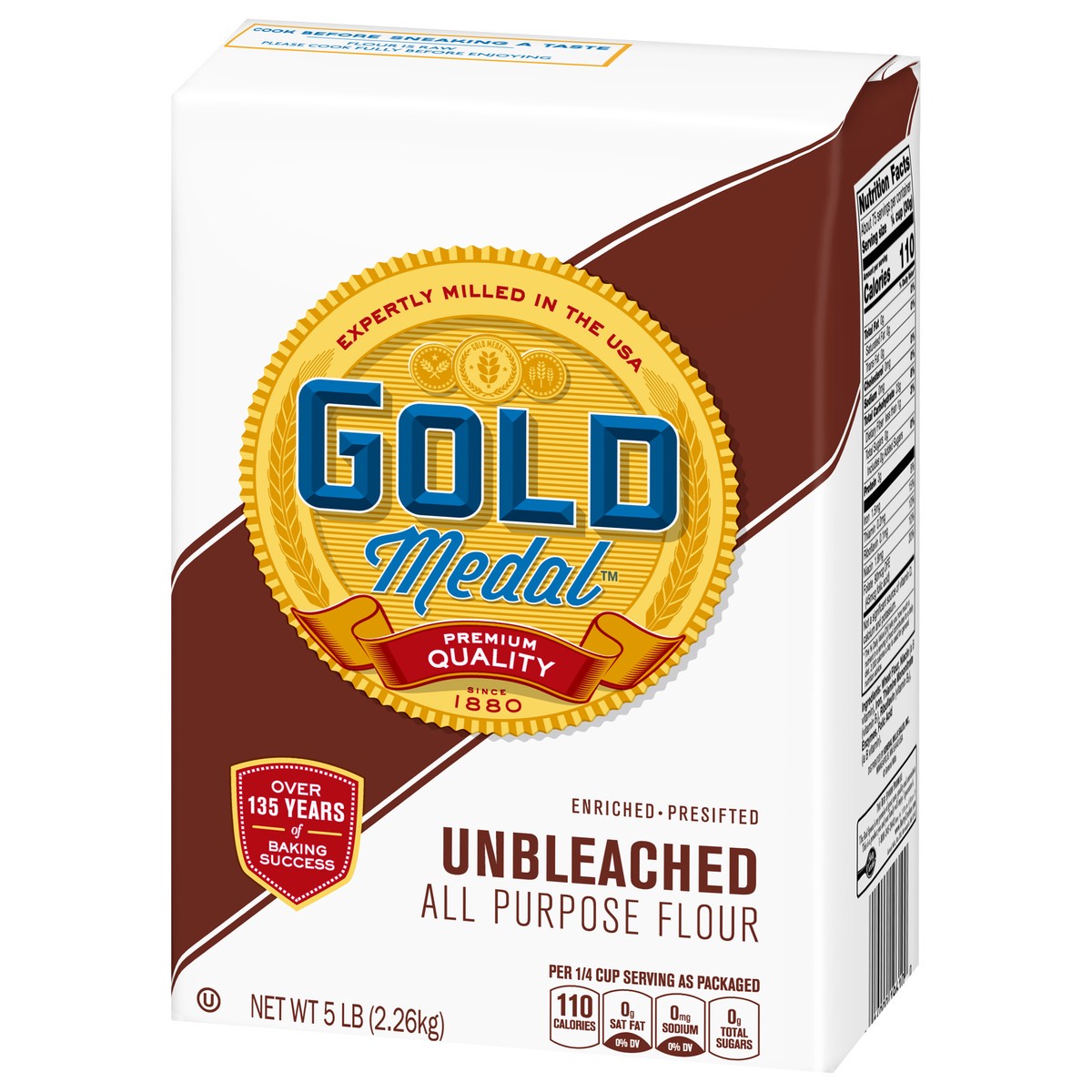 slide 2 of 9, Gold Medal Unbleached All Purpose Flour, 5 lb., 5 lb