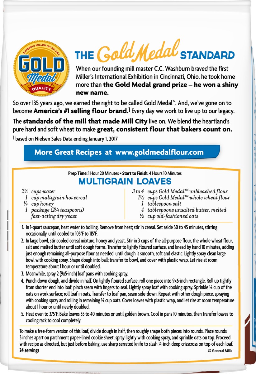 slide 7 of 9, Gold Medal Unbleached All Purpose Flour, 5 lb., 5 lb