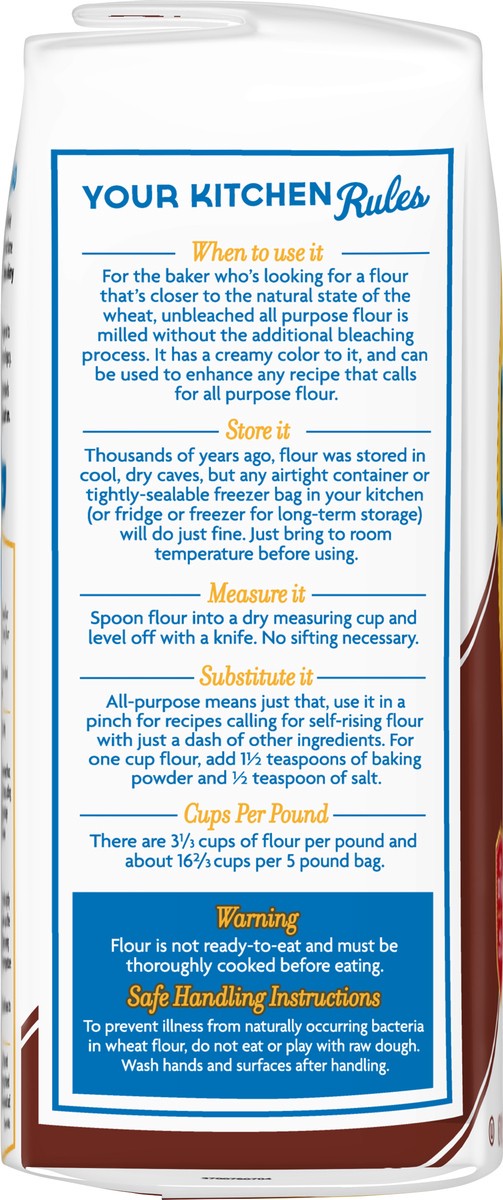 slide 5 of 9, Gold Medal Unbleached All Purpose Flour, 5 lb., 5 lb