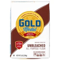 Gold Medal Unbleached All Purpose Flour, Baking Flour, 5 lb Bag