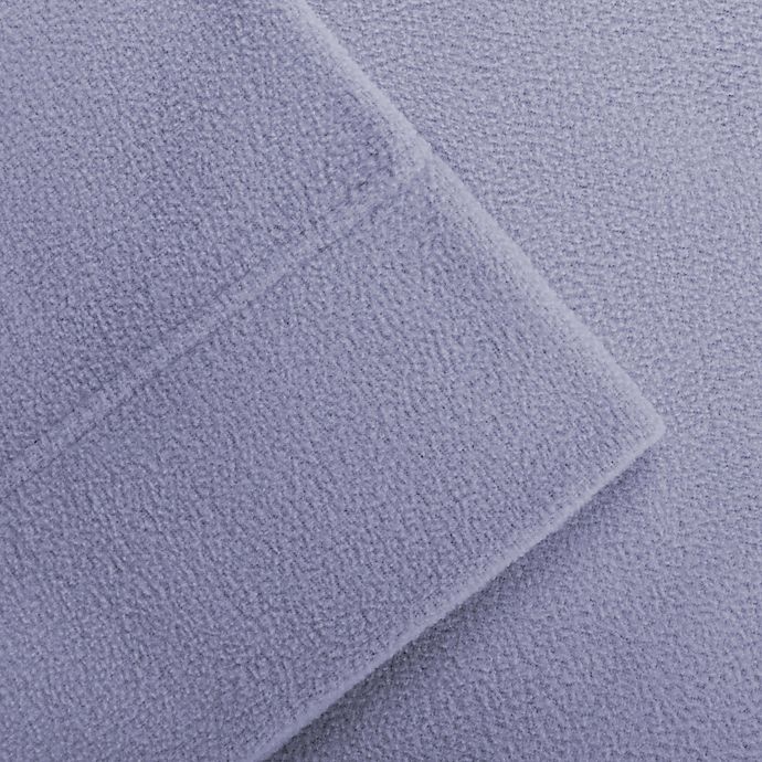 slide 2 of 2, True North by Sleep Philosophy Micro Fleece Twin Sheet Set - Lavender, 1 ct