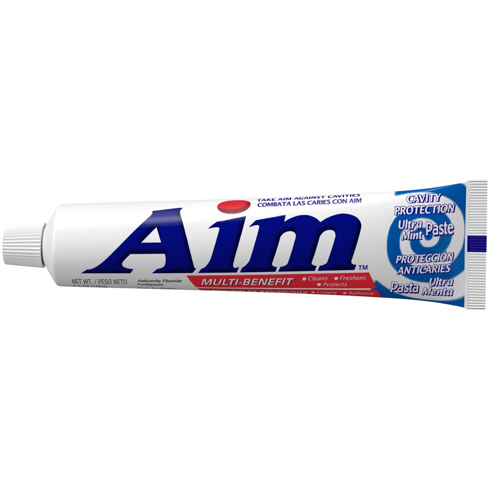 slide 2 of 4, Aim Multi-Benefit Cavity Protection Ultra Mint Paste, 5.5 oz