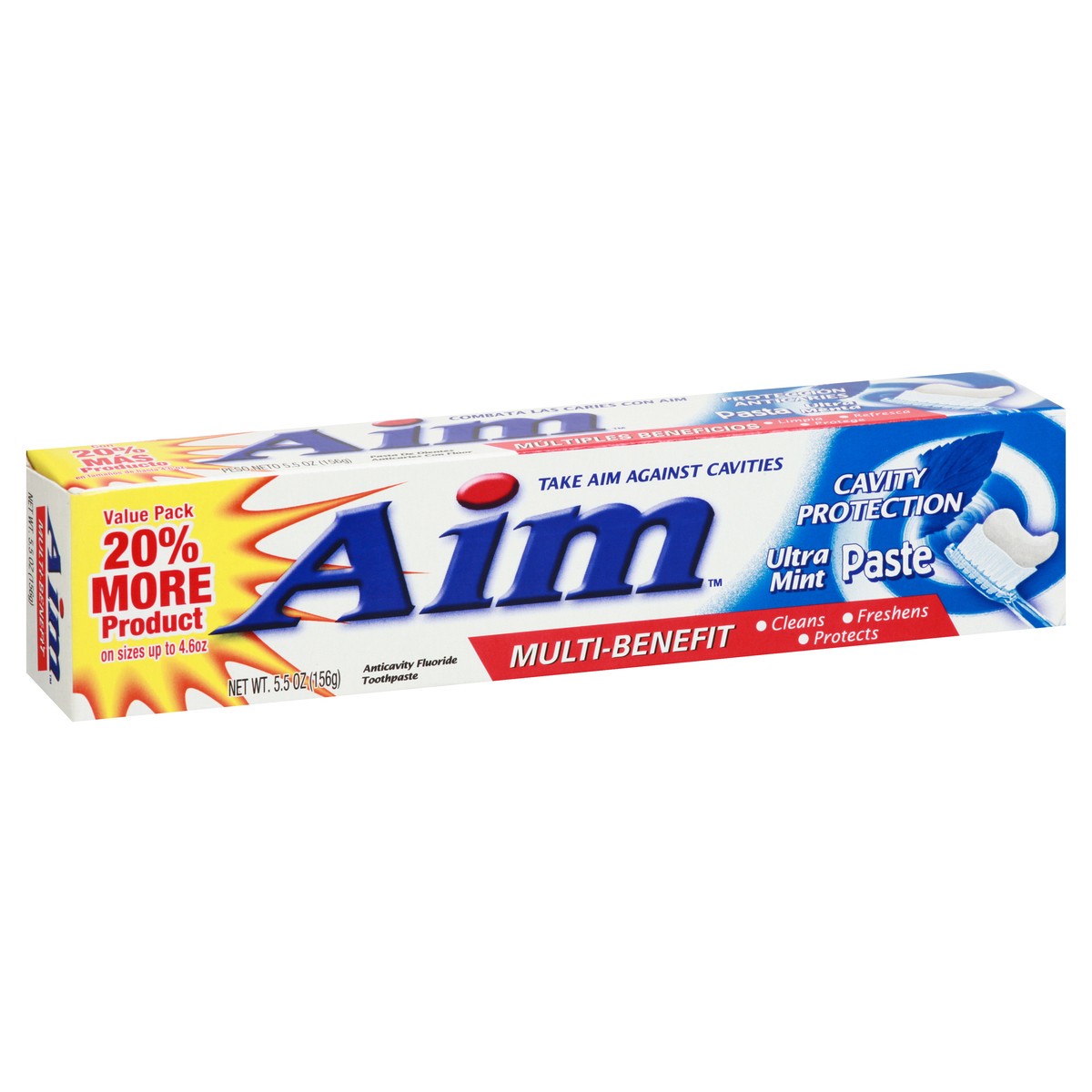 slide 4 of 9, Aim Cavity Protection Fluoride Toothpaste, 5.5 OZ, 5.5 oz