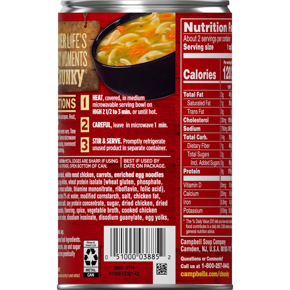 slide 4 of 6, Campbell's Chicken Noodle Soup, 18.6 oz