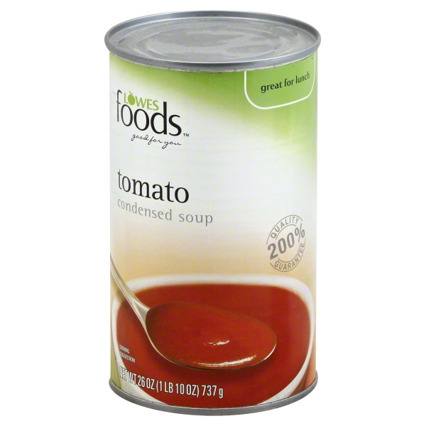 slide 1 of 1, Lowes Foods Condensed Soup Tomato, 26 oz