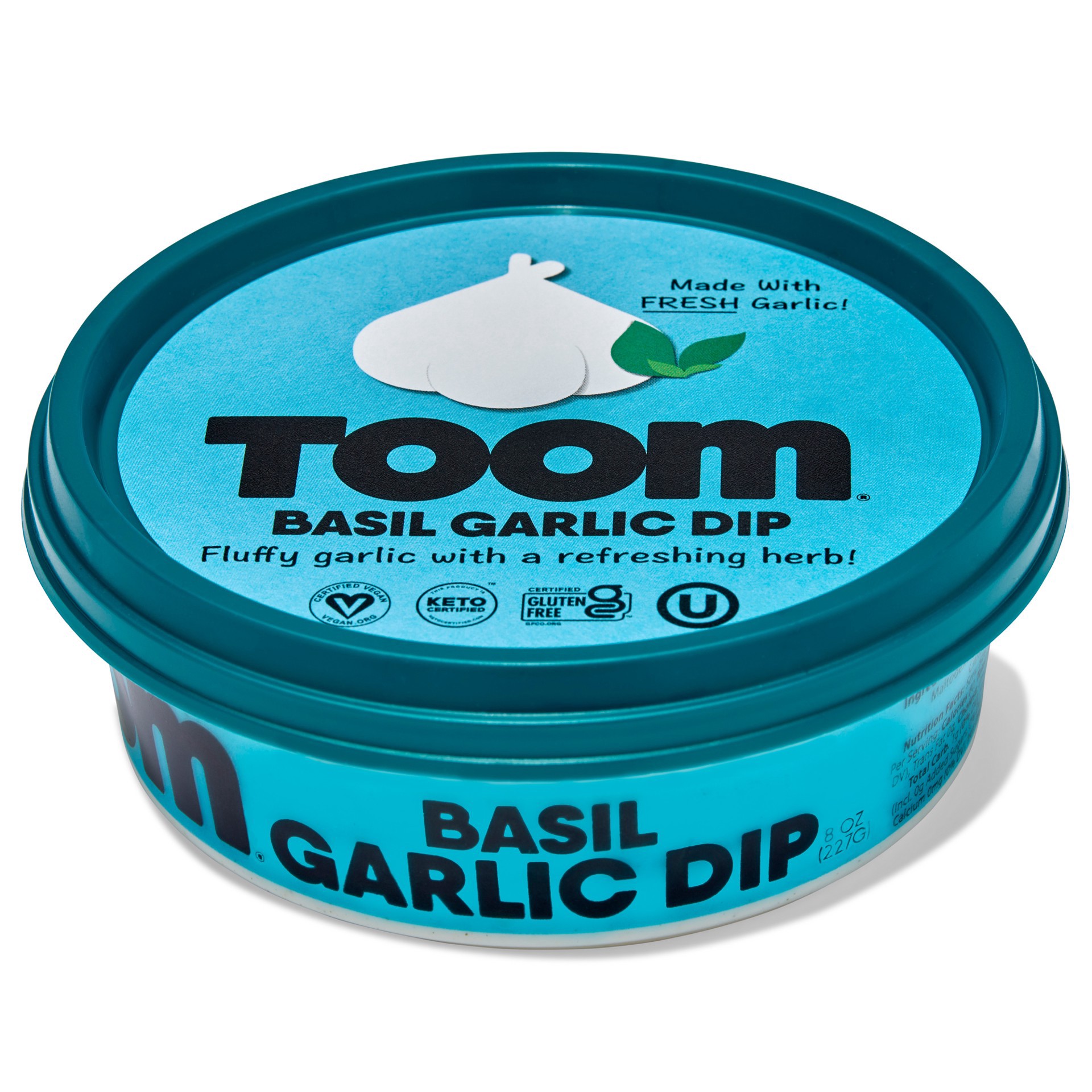 slide 4 of 9, TOOM Basil Garlic Dip, 8 oz