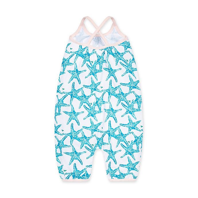 slide 2 of 2, Burt's Bees Baby Watercolor Starfish Jumpsuit, 1 ct