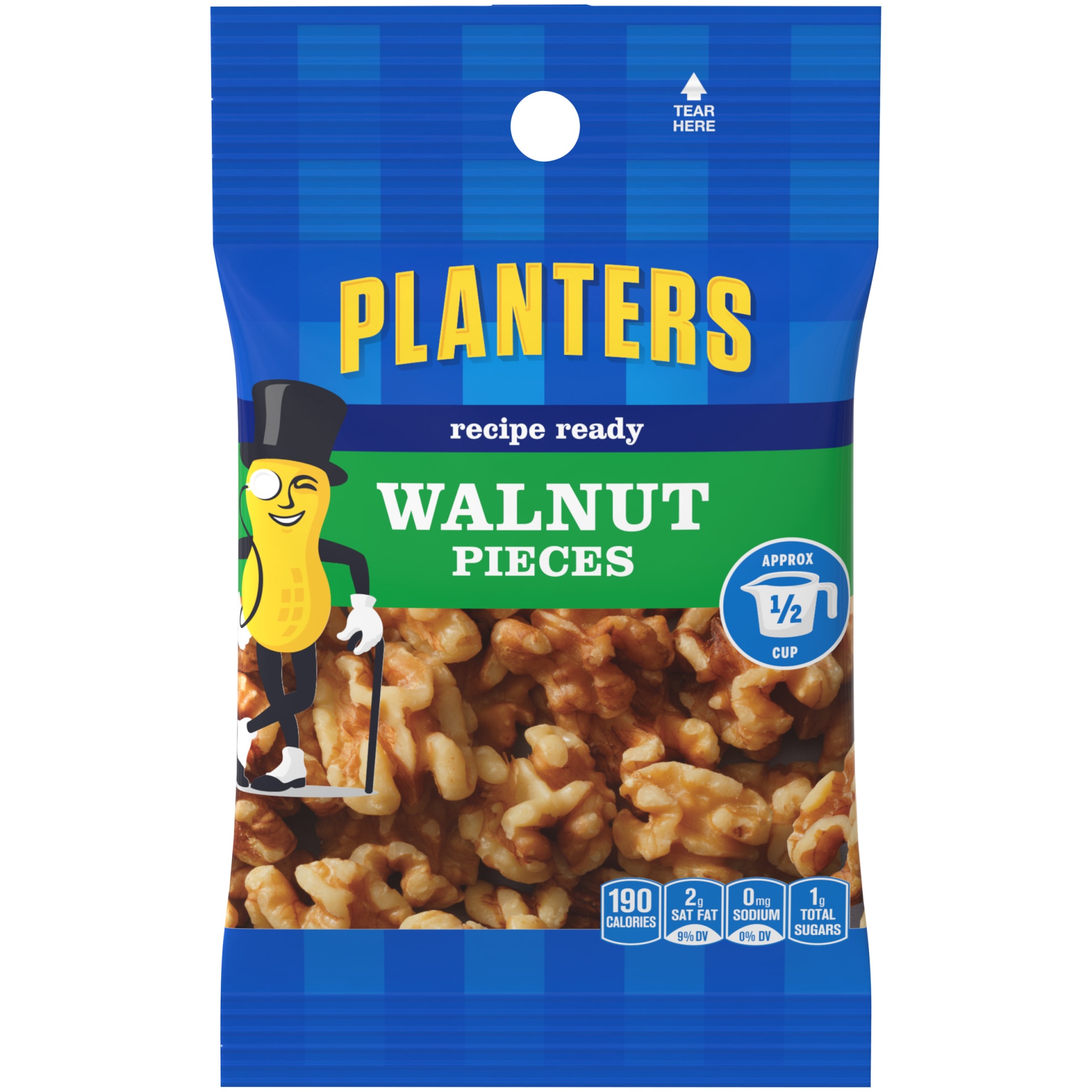 slide 1 of 1, Planters Recipe Ready Walnut Pieces Pack, 2.3 oz