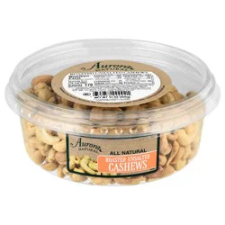 Aurora Natural Roasted Unsalted Cashews 15 oz