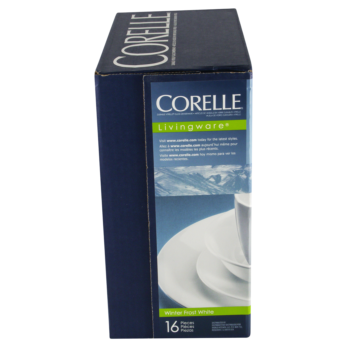 Vajilla corelle winter frost 16 online pzas