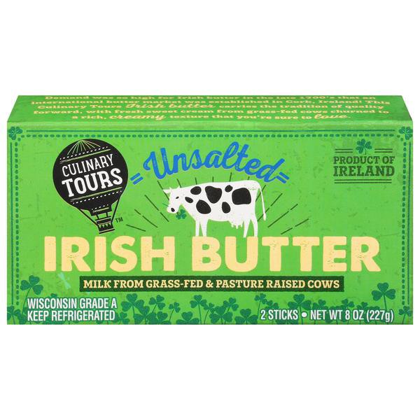 slide 1 of 2, Culinary Tours Unsalted Irish Butter 2 ea,