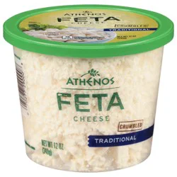 Athenos Crumbled Traditional Feta Cheese 12 oz