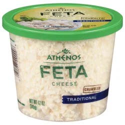 Athenos Crumbled Traditional Feta Cheese 12 oz