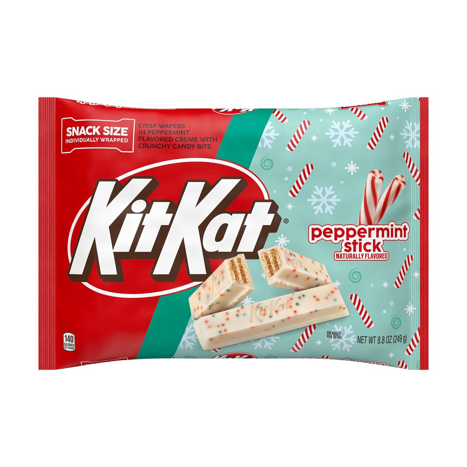 slide 1 of 8, Kitkat Pprmint Snksz, 8 oz