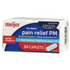 slide 6 of 29, Meijer Pain Relief PM Caplets, 50 ct