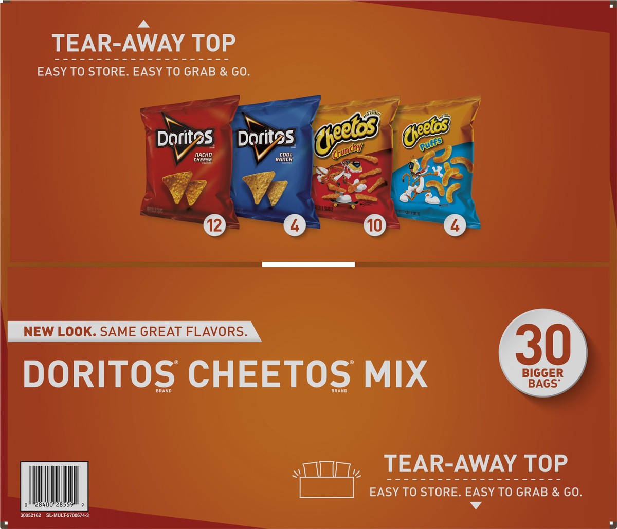 slide 8 of 11, Frito-Lay Variety Pack Doritos Cheetos Mix 30 ea, 30 ct