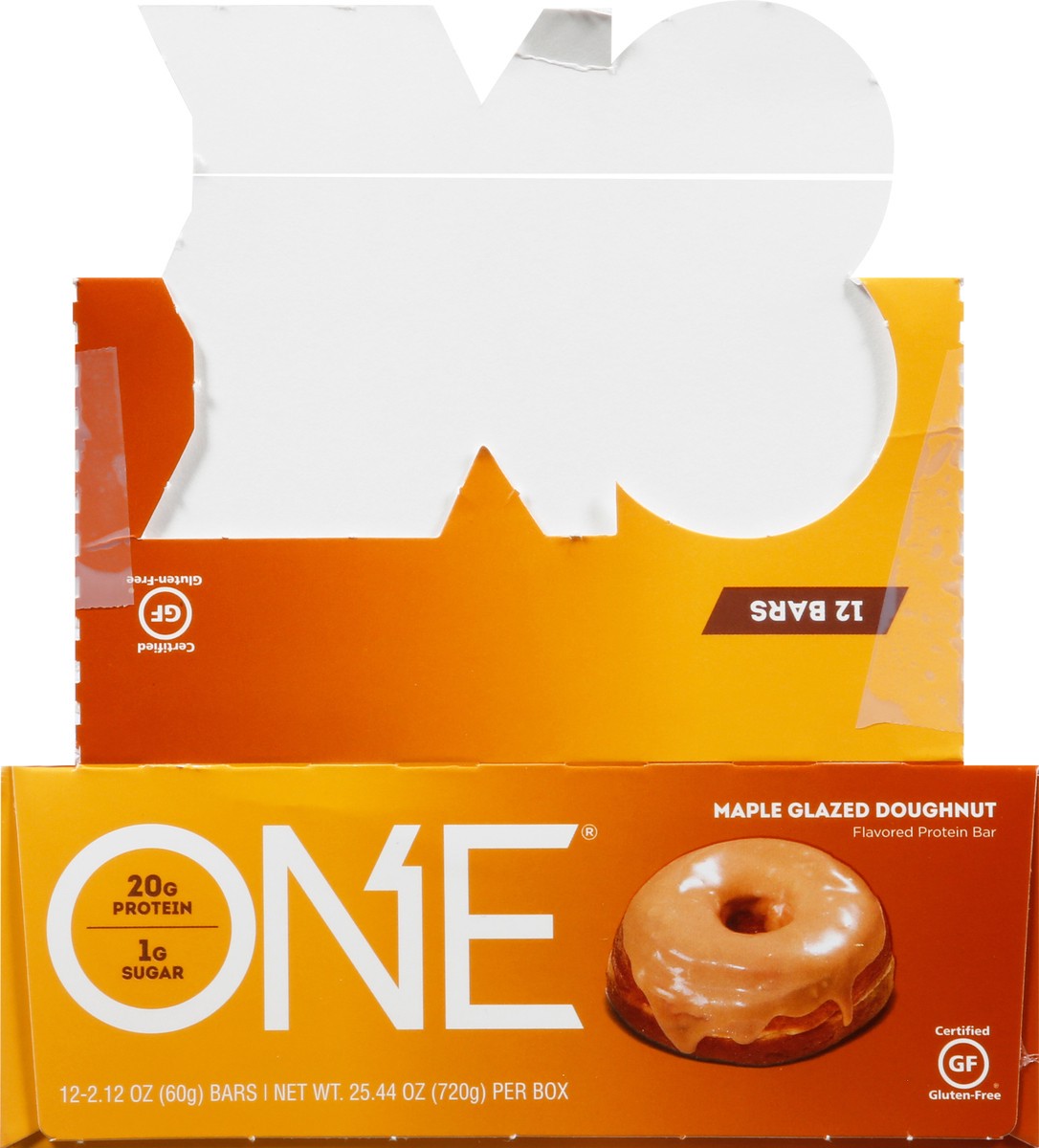 slide 6 of 10, One Maple Glazed Doughnut Flavored Protein Bar 12 - 2.12 oz Bars, 12 ct