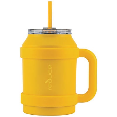 slide 1 of 1, Reduce Cold1 Zesty Yellow Stainless Steel Mug, 50 oz