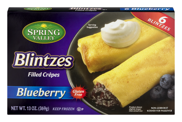 slide 1 of 1, Spring Valley Passover Blueberry Blintz, 13 oz