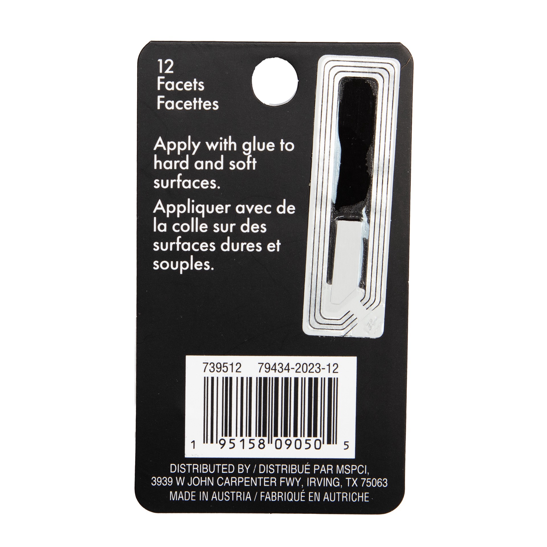 slide 2 of 4, 7.5mm Crystal Flame Glue-On Austrian Crystals By Bead Landing, 10ct., 5 mm