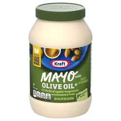 Kraft Mayo with Olive Oil Reduced Fat Mayonnaise, 30 fl oz Jar