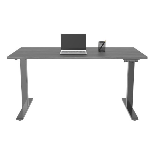 slide 6 of 10, Realspace® Magellan Performance Electric 60""W Height-Adjustable Standing Desk, Gray, BIFMA Compliant, 1 ct