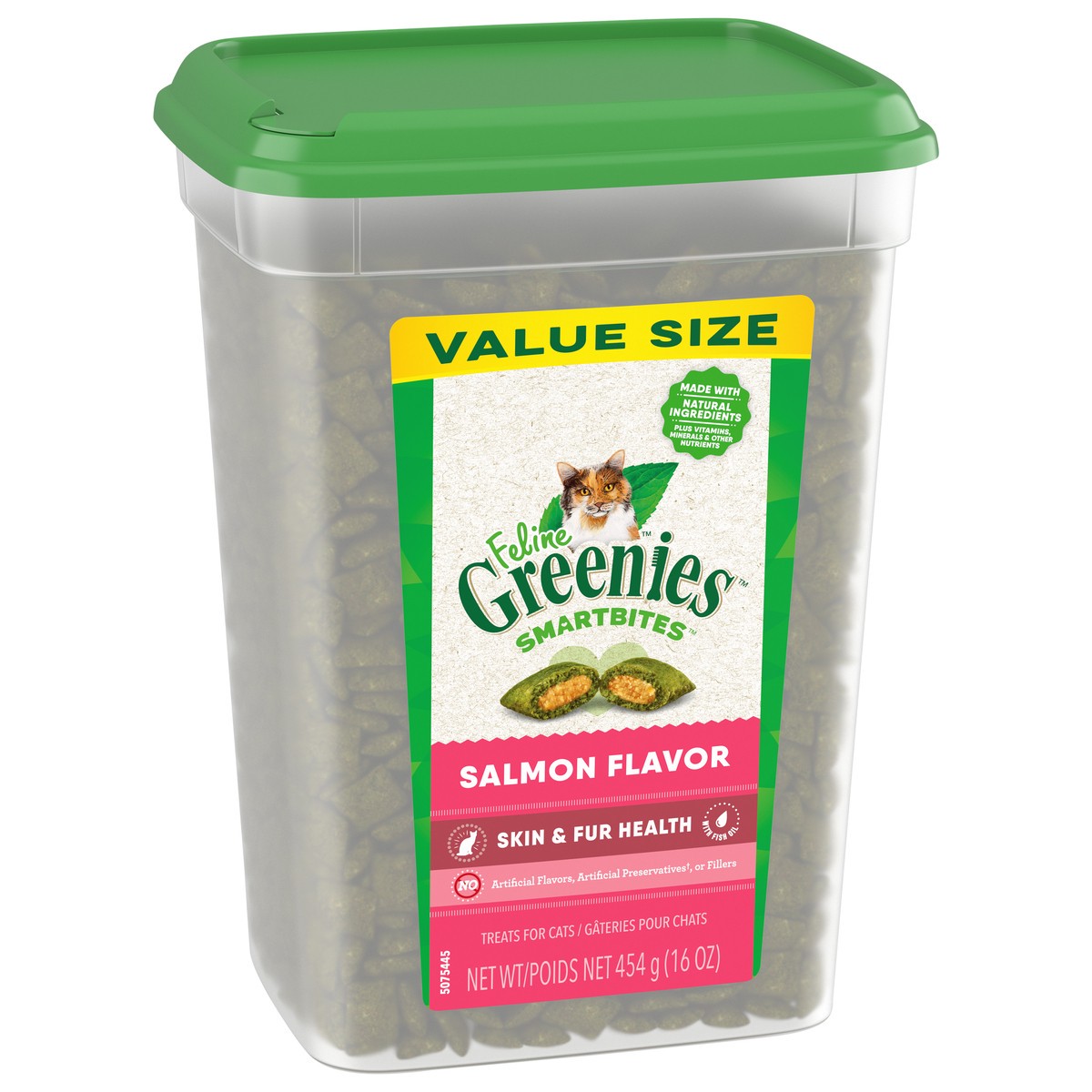 slide 2 of 9, Greenies SmartBites Premium Salmon Flavor Cat Treats Jumbo Size 16.0 oz, 16 oz
