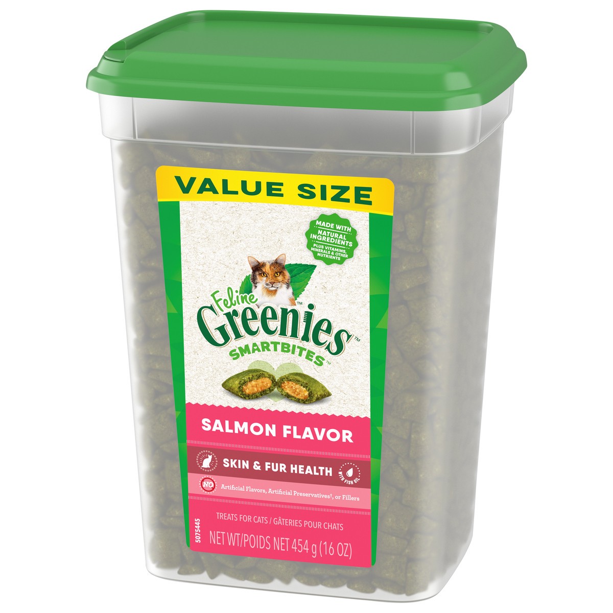 slide 7 of 9, Greenies SmartBites Premium Salmon Flavor Cat Treats Jumbo Size 16.0 oz, 16 oz