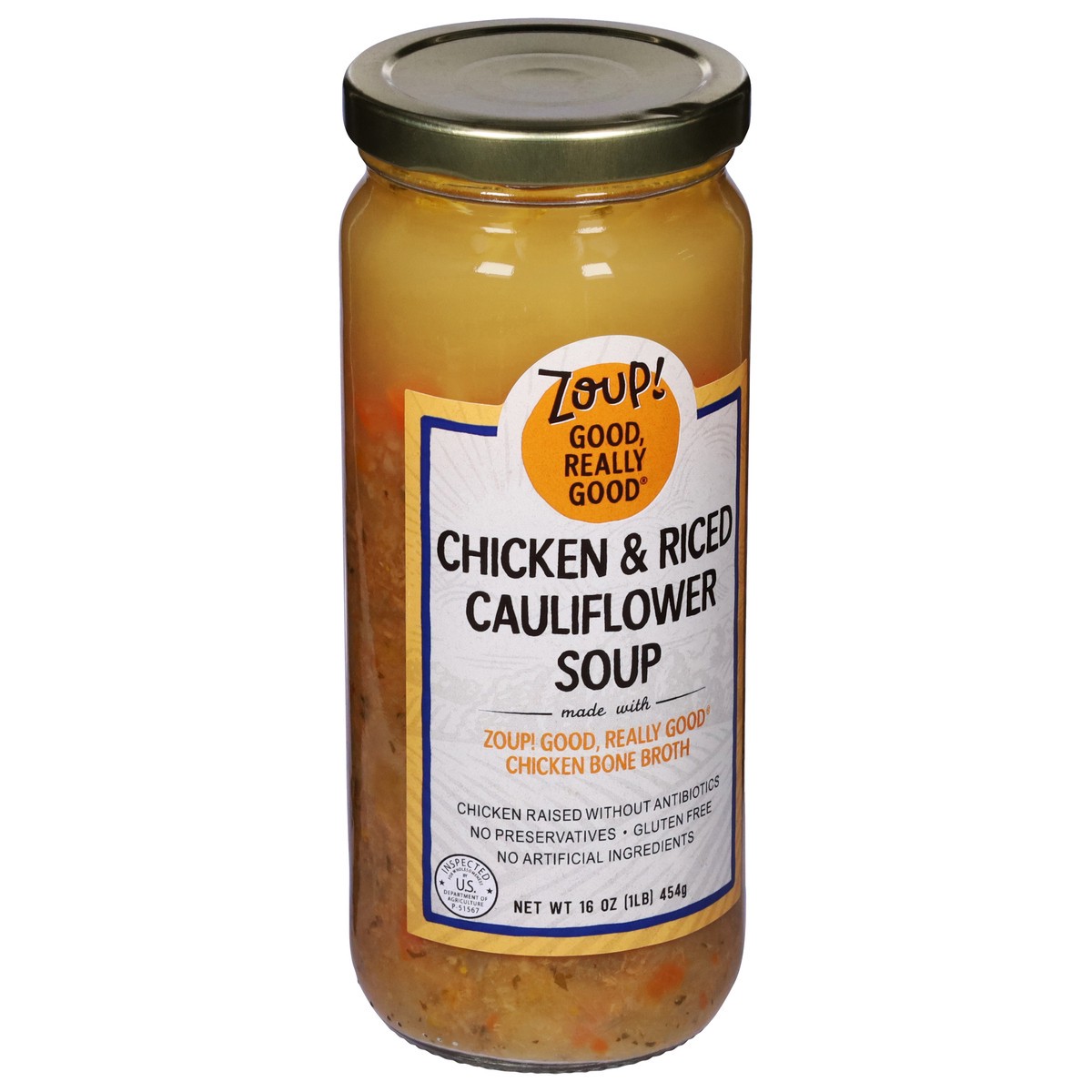 slide 4 of 9, Zoup! Chicken And Rice Cauliflower Soup, 16 oz