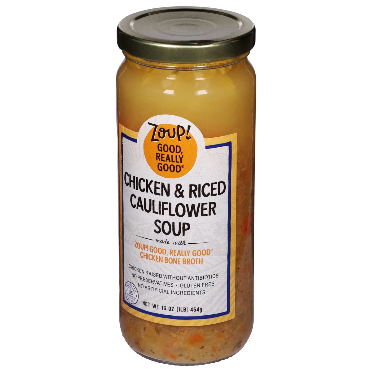 slide 5 of 9, Zoup! Chicken And Rice Cauliflower Soup, 16 oz