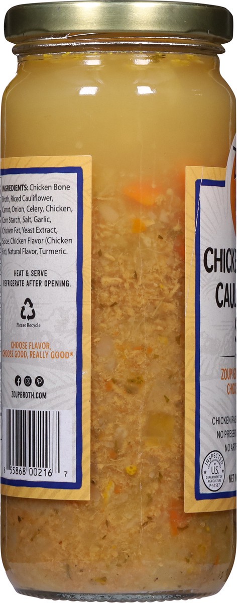 slide 8 of 9, Zoup! Chicken And Rice Cauliflower Soup, 16 oz