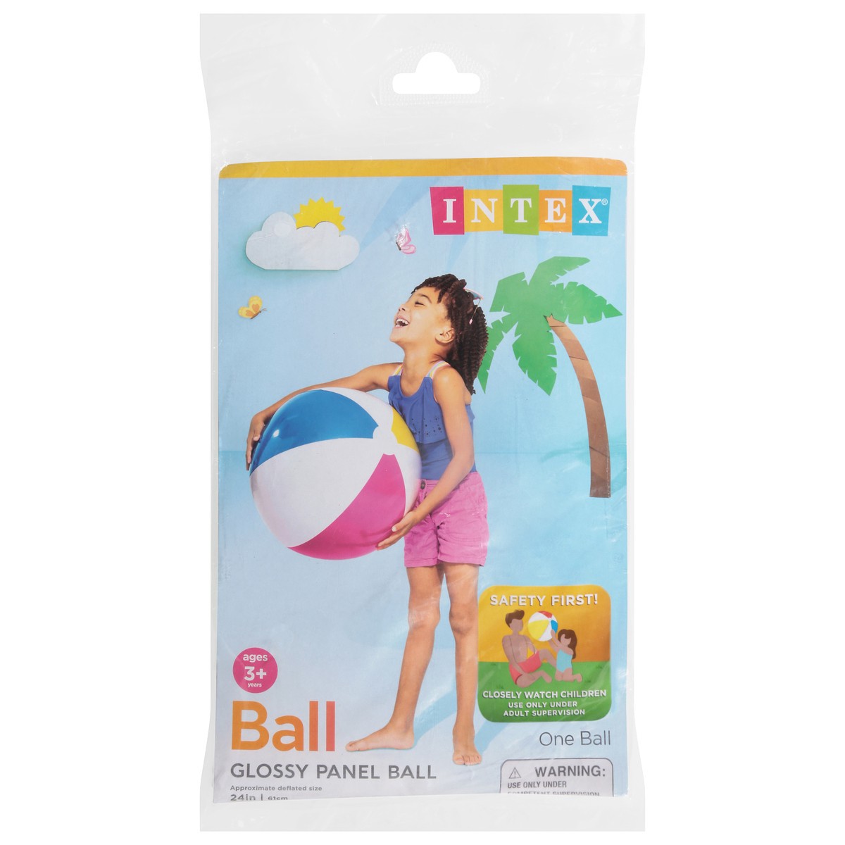 slide 1 of 9, Intex Ages 3+ Years Glossy Panel Ball 1 ea, 1 ct