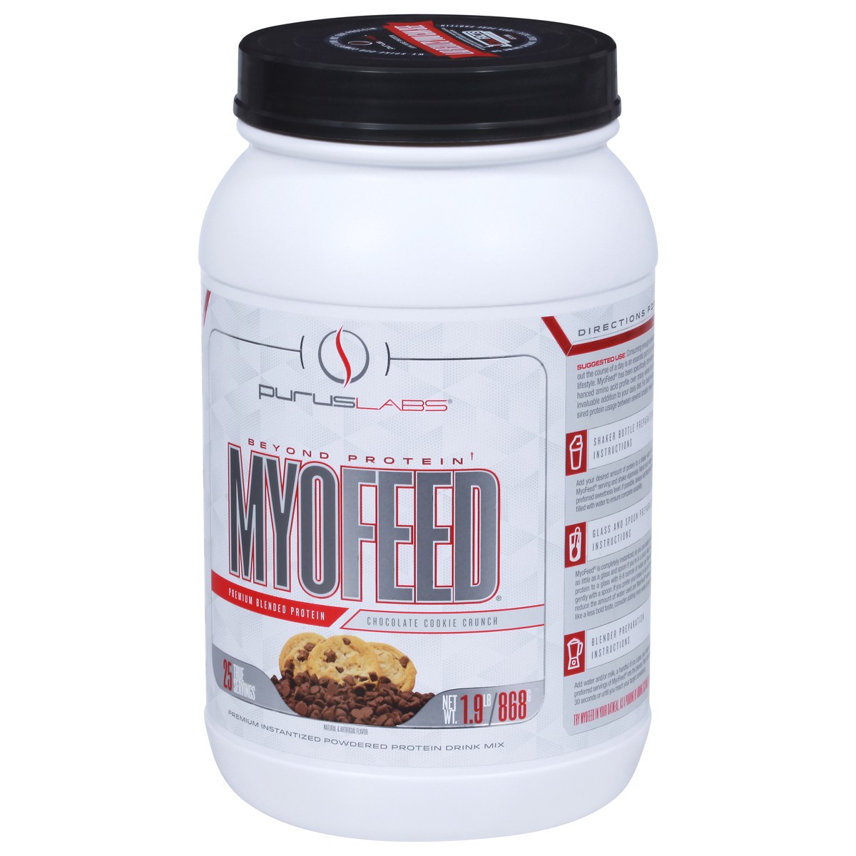 slide 4 of 13, Purus MyoFeed Premium Chocolate Cookie Crunch Blended Protein 1.9 lb, 1.9 lb