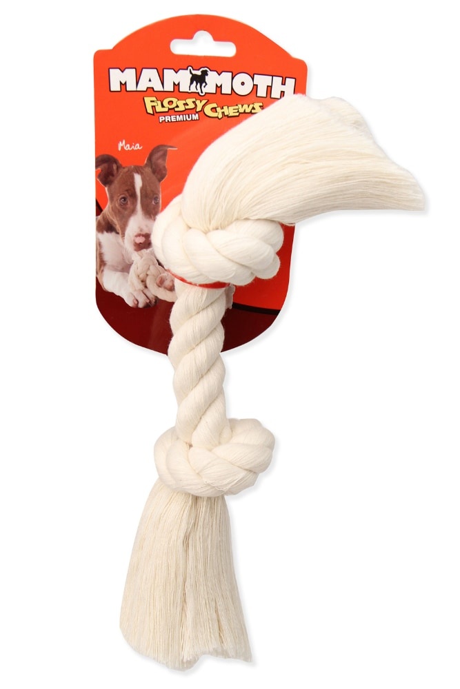 slide 1 of 1, Mammoth Pet Products Medium Cotton White Rope Bone, 12 in