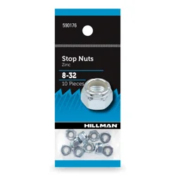 Hillman Stop Nuts Zinc 8-32