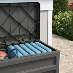 Suncast 73 Gallon Deck Box Stoney Gray