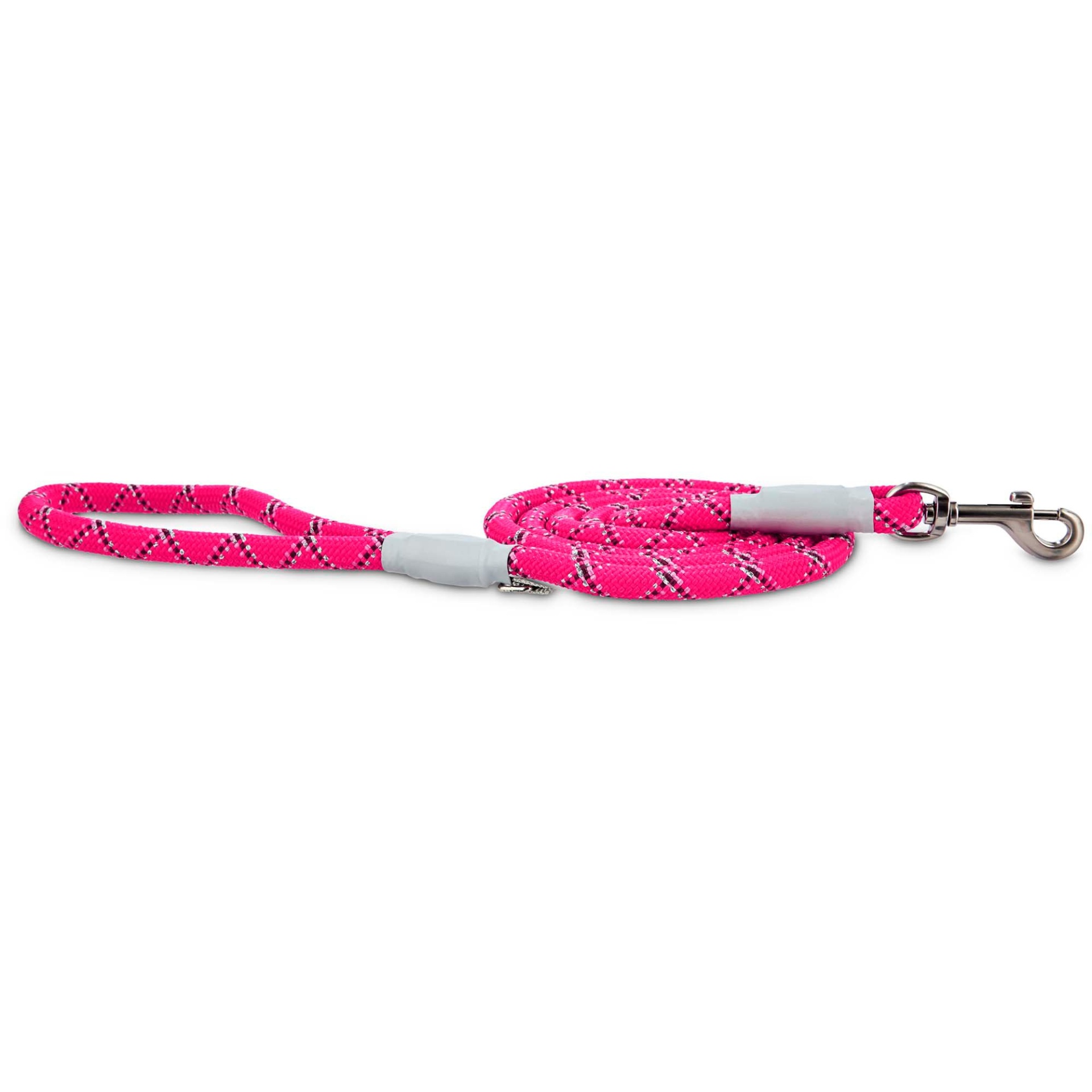 slide 1 of 1, Good2Go Reflective Braided Rope Leash in Pink, 1 ct