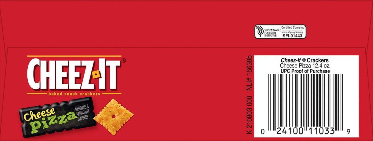 slide 5 of 8, Cheez-It Cheese Crackers, Cheese Pizza, 12.4 oz, 12.4 oz