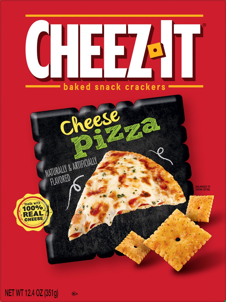 slide 6 of 8, Cheez-It Cheese Crackers, Cheese Pizza, 12.4 oz, 12.4 oz