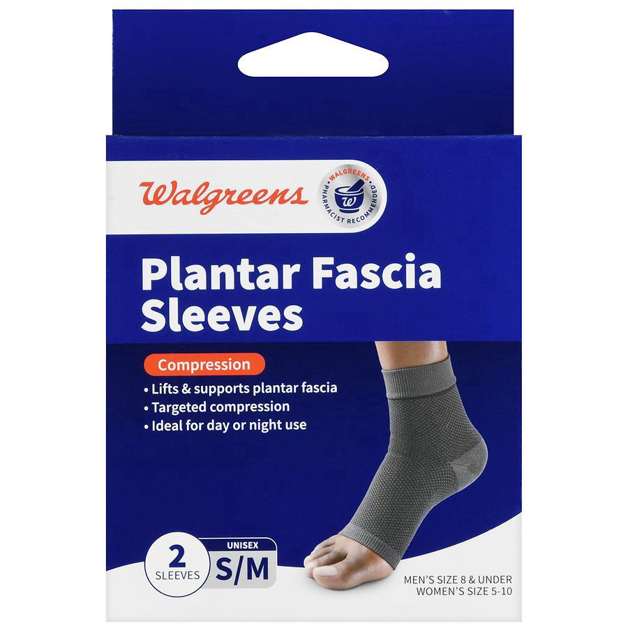 slide 2 of 5, Walgreens Plantar Fascia Sleeves Small/Medium, 2 ct
