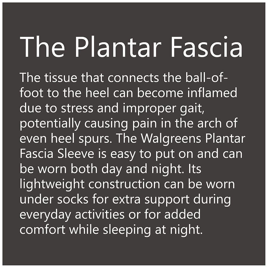 slide 3 of 5, Walgreens Plantar Fascia Sleeves Small/Medium, 2 ct