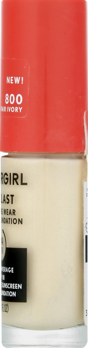 slide 12 of 12, Covergirl Outlast SPF 18 Fair Ivory 800 3-in-1 Liquid Foundation 30 ml, 30 ml