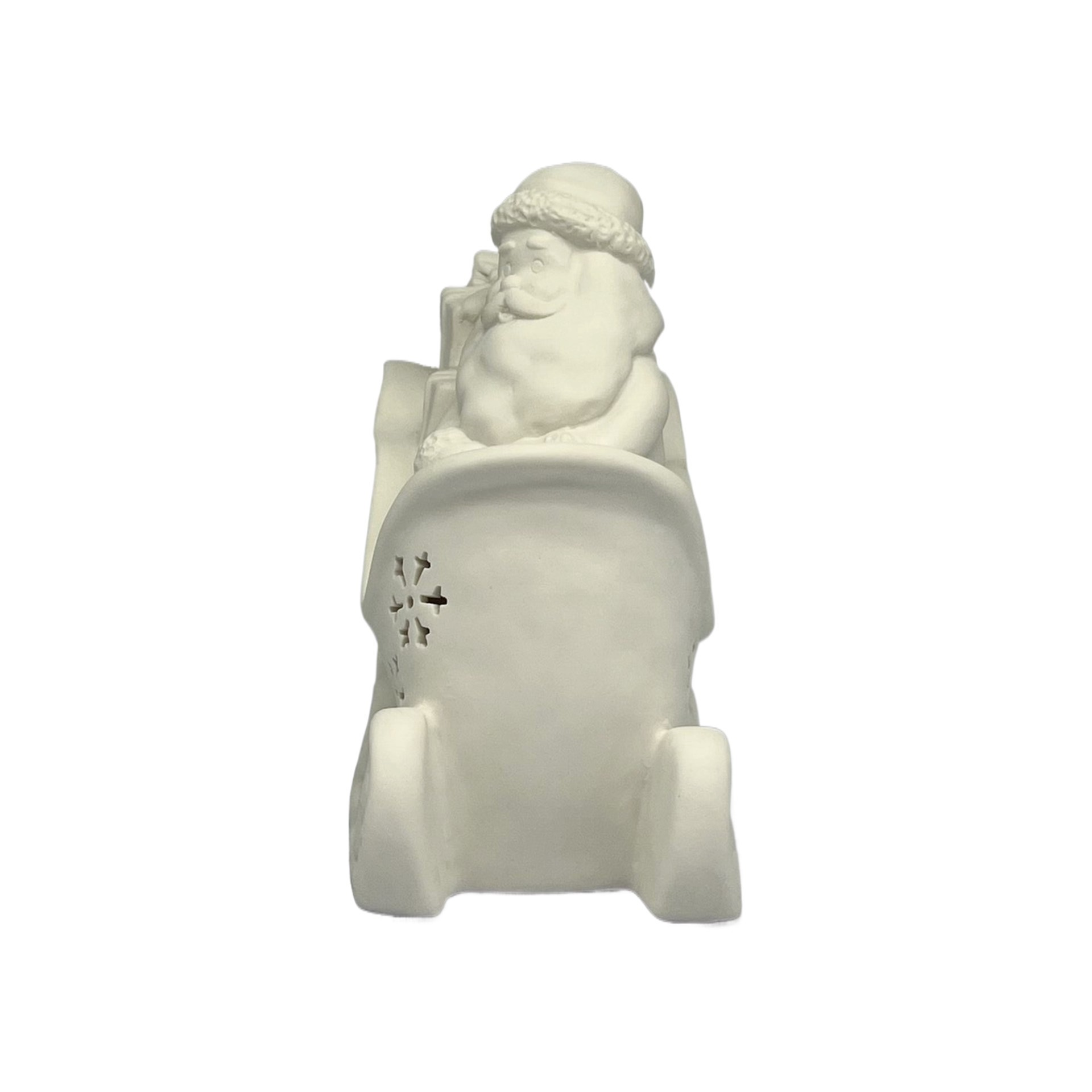 slide 8 of 8, 7.5" Led Diy Ceramic Santa's Sleigh Decor By Make Market, 7.5 in x 4 in x 6.9 in